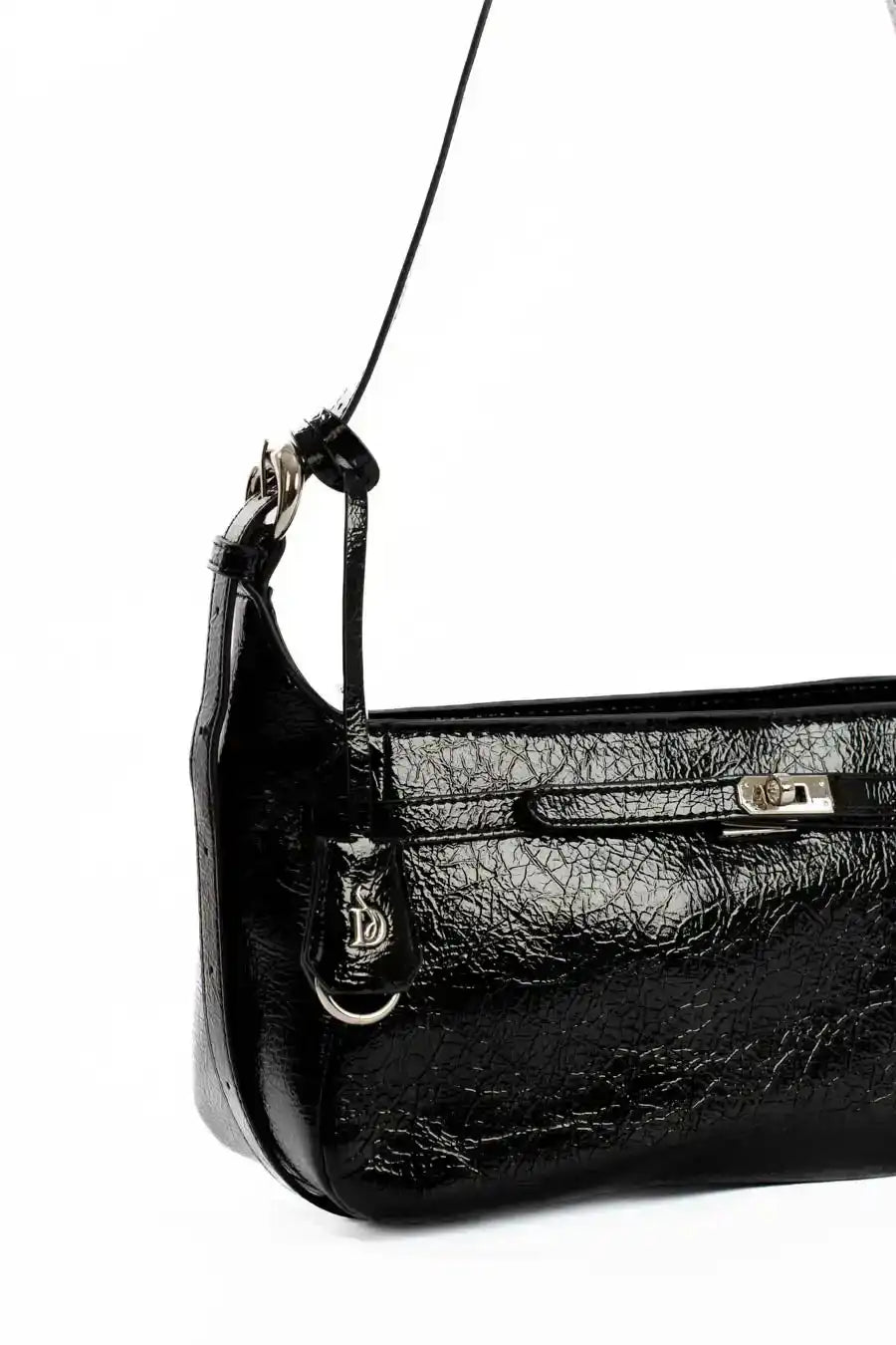 Sleek Minimalist Textured Shoulder-Bag