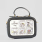 Casual Dual-Tone Comic Crossbody Bag