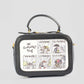 Casual Dual-Tone Comic Crossbody Bag