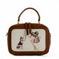 Casual Dual-Tone Comic Crossbody Bag
