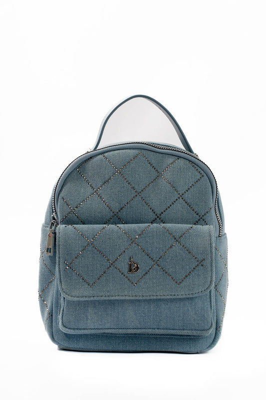 Canvas & PU Mini Backpack