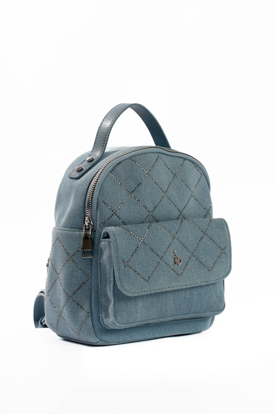 Canvas & PU Mini Backpack