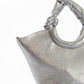 Circular Knotted Handle Leather Handbag