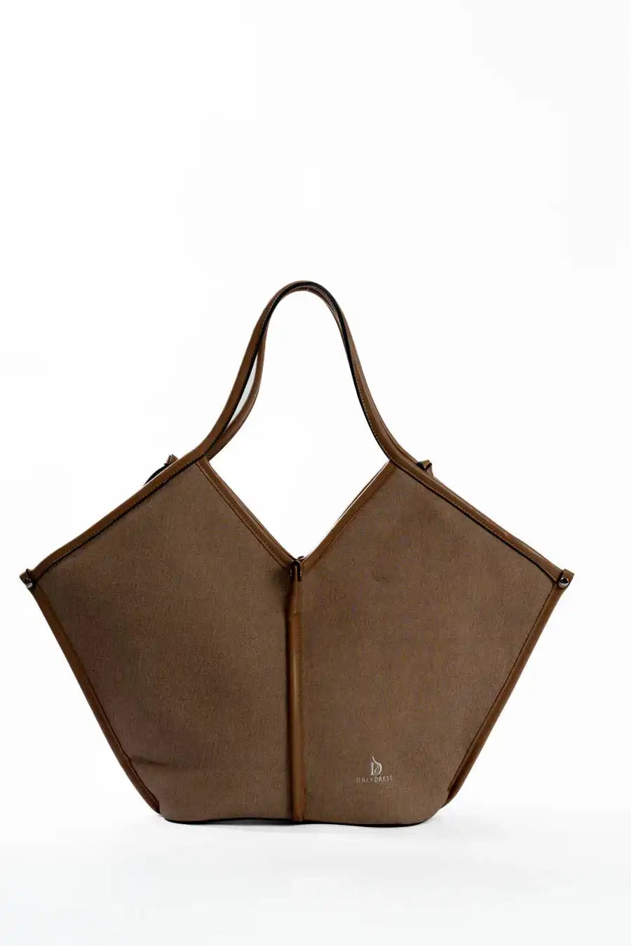 Modern Leather Trimmed Shoulder-Bag