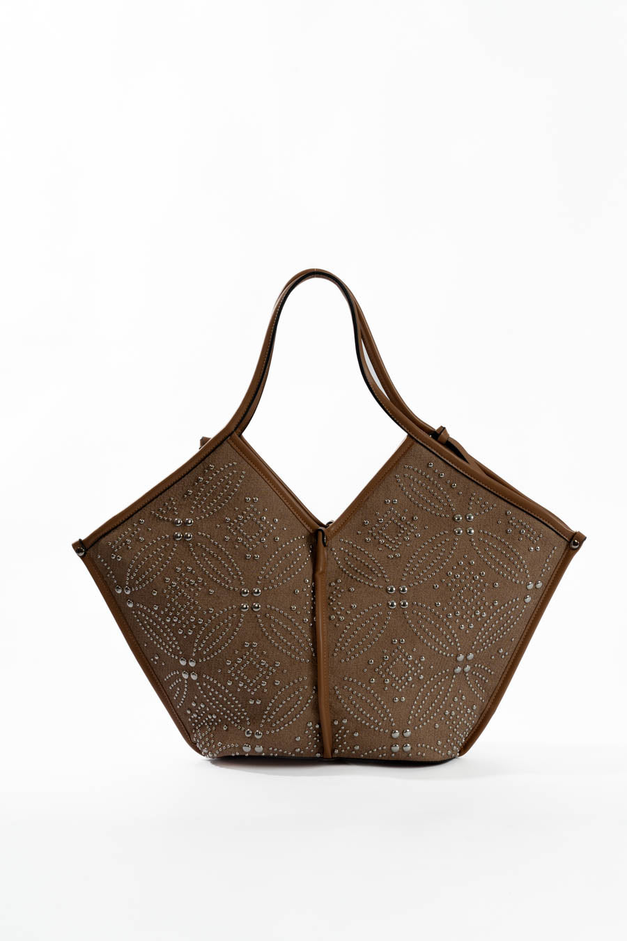 Modern Leather Trimmed Shoulder-Bag