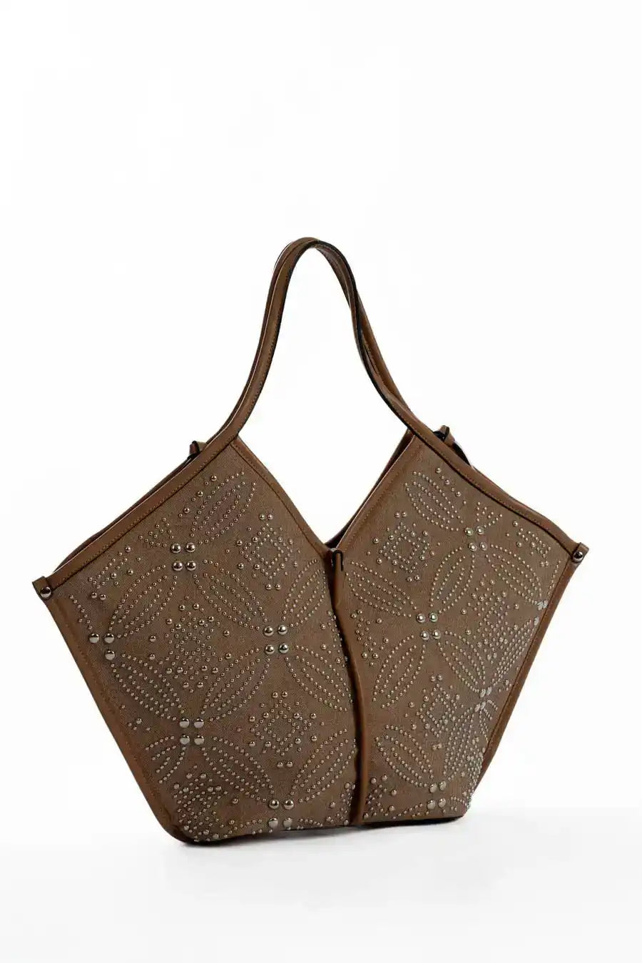 Modern Leather Trimmed Shoulder-Bag