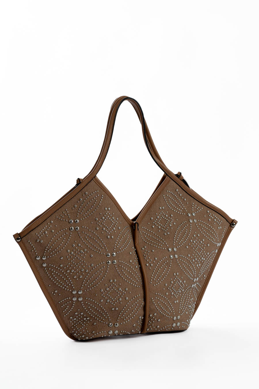 Modern Leather Trimmed Shoulder-Bag