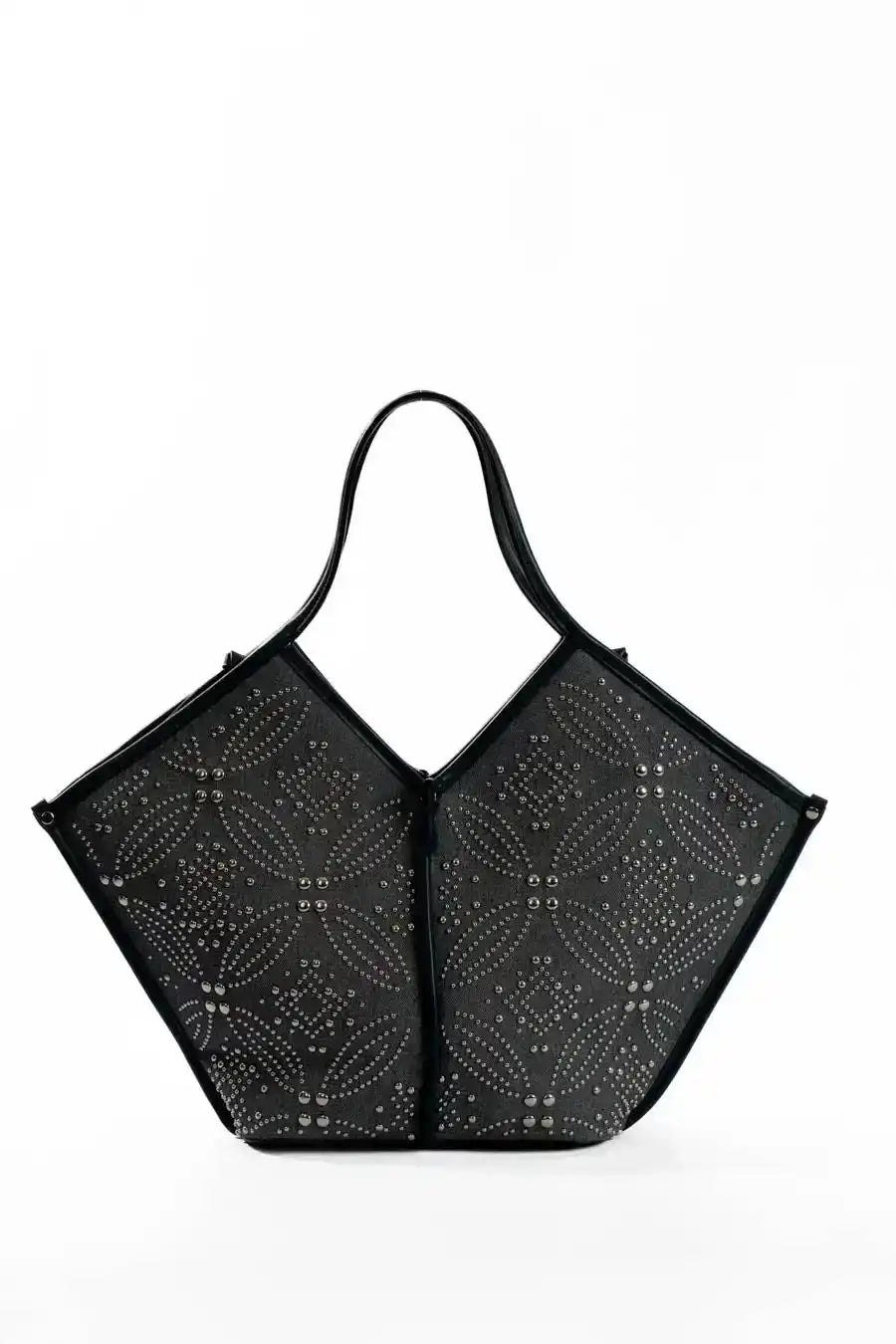 Modern Leather Trimmed Shoulder-Bag