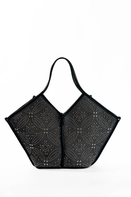 Modern Leather Trimmed Shoulder-Bag