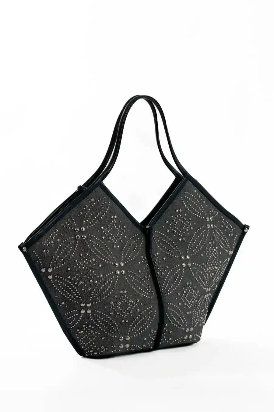Modern Leather Trimmed Shoulder-Bag