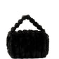 Stylish Beaded Fur Plush Handbag