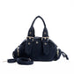 Corduroy Buckled Handle Casual Handbag