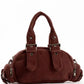 Corduroy Buckled Handle Casual Handbag