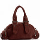 Corduroy Buckled Handle Casual Handbag