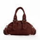 Corduroy Buckled Handle Casual Handbag