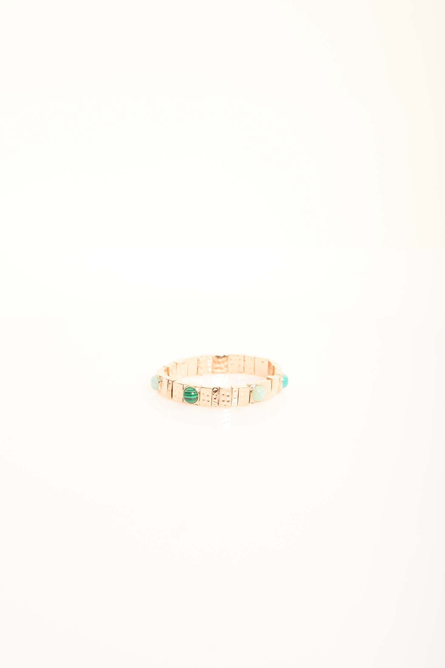 Stone Accent Metal Bracelet