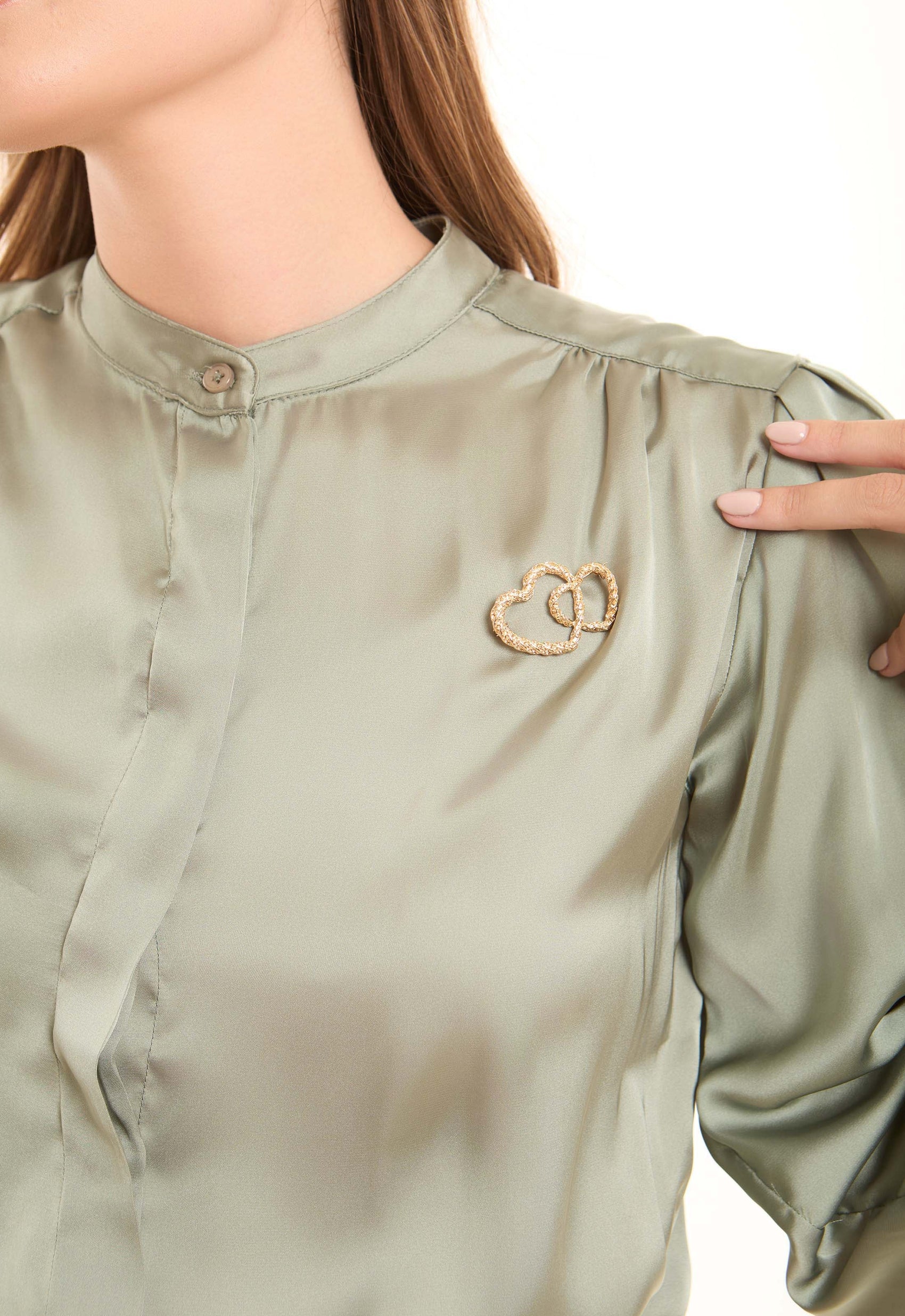 Cute Heart Shape Brooch