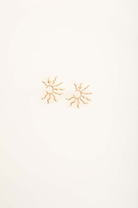 Sun Rays Shaped Earrings