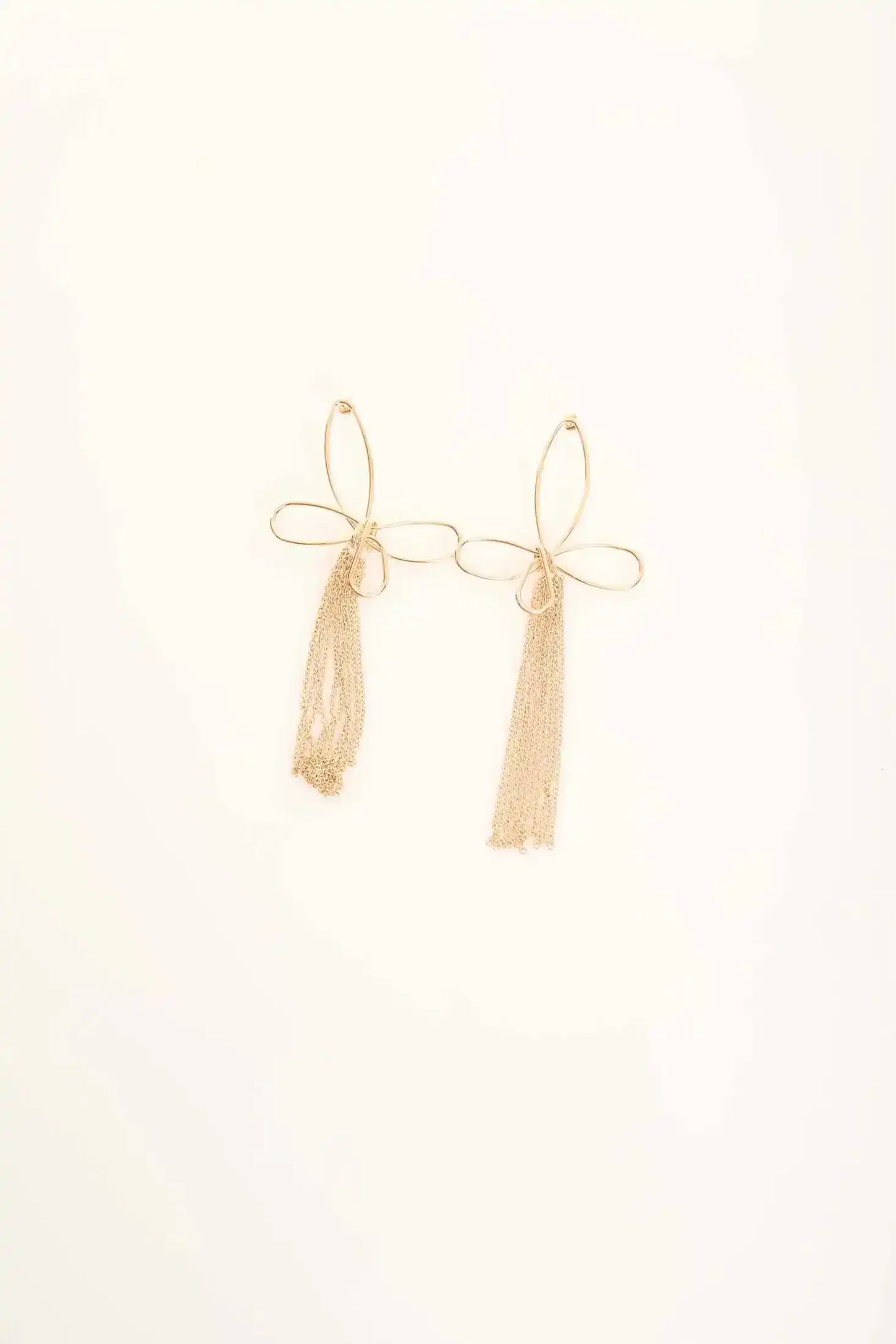 Butterfly Tassel Drop Earrings