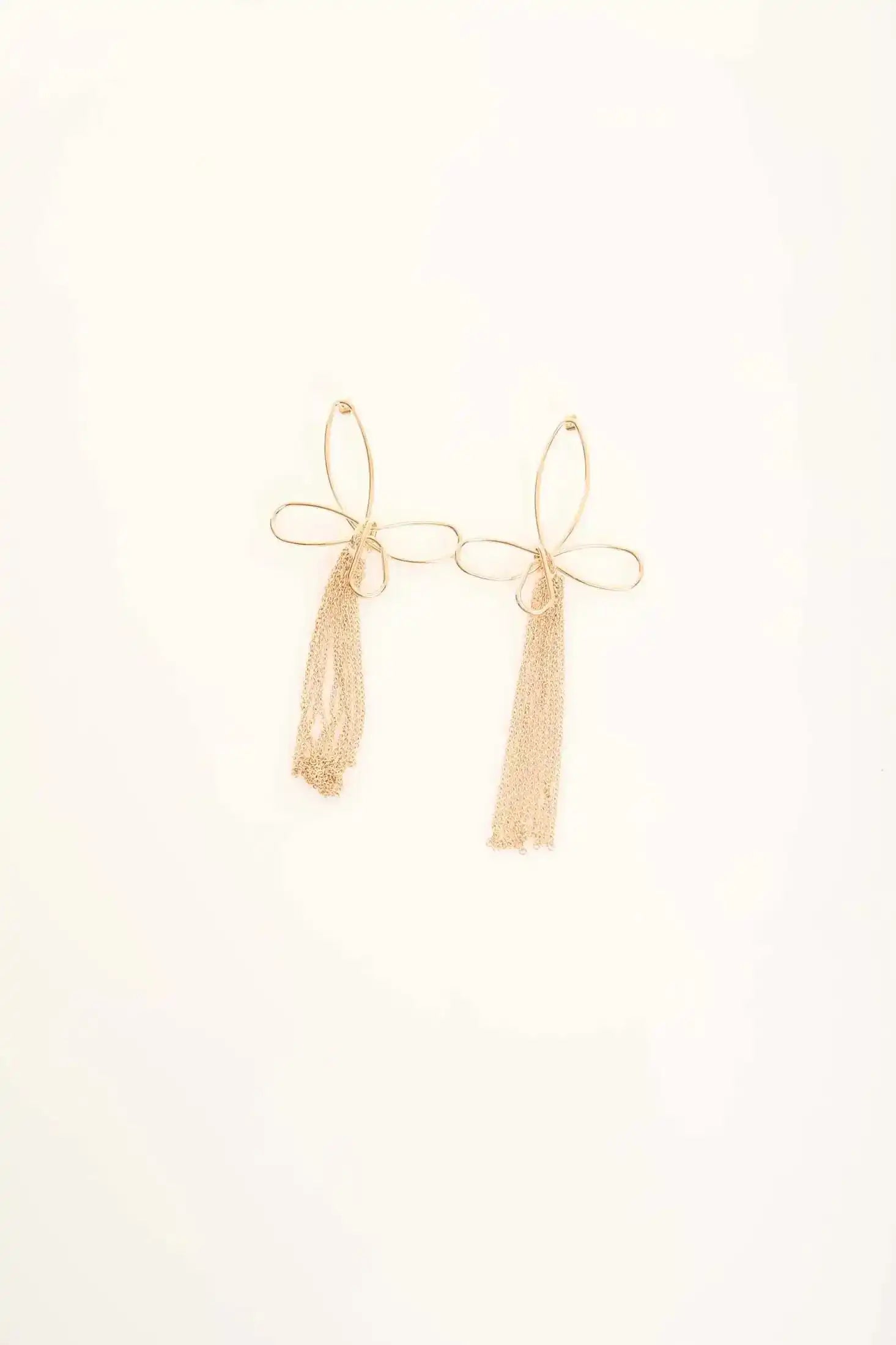 Butterfly Tassel Drop Earrings