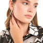 Thick Twisted Teardrop Hoop Earrings