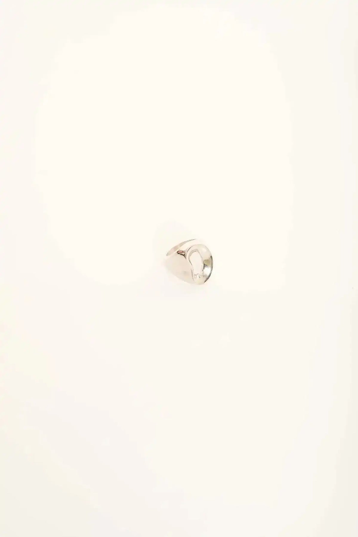 Sculpted Irregular Hollow Statement Ring