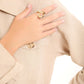 Sculpted Irregular Hollow Statement Ring