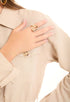 Sculpted Irregular Hollow Statement Ring