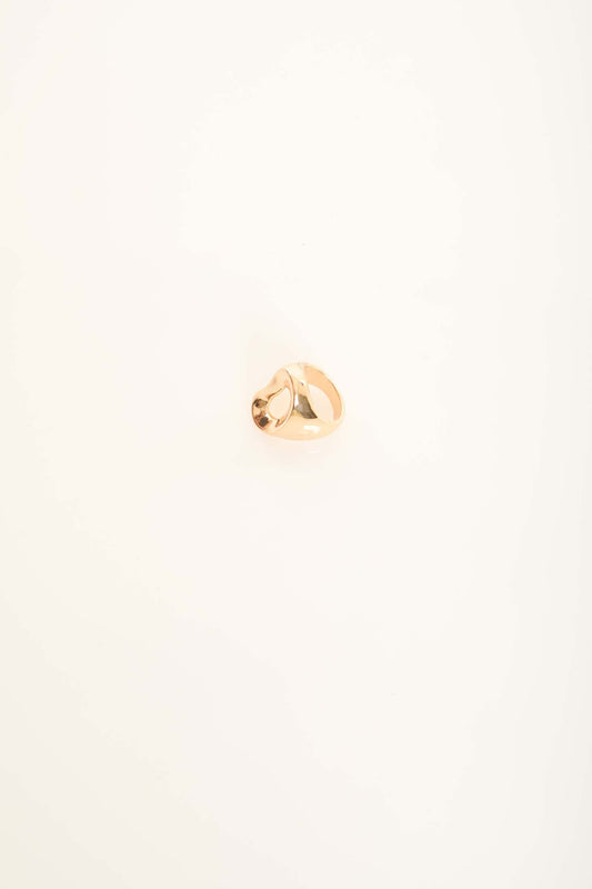 Sculpted Irregular Hollow Statement Ring