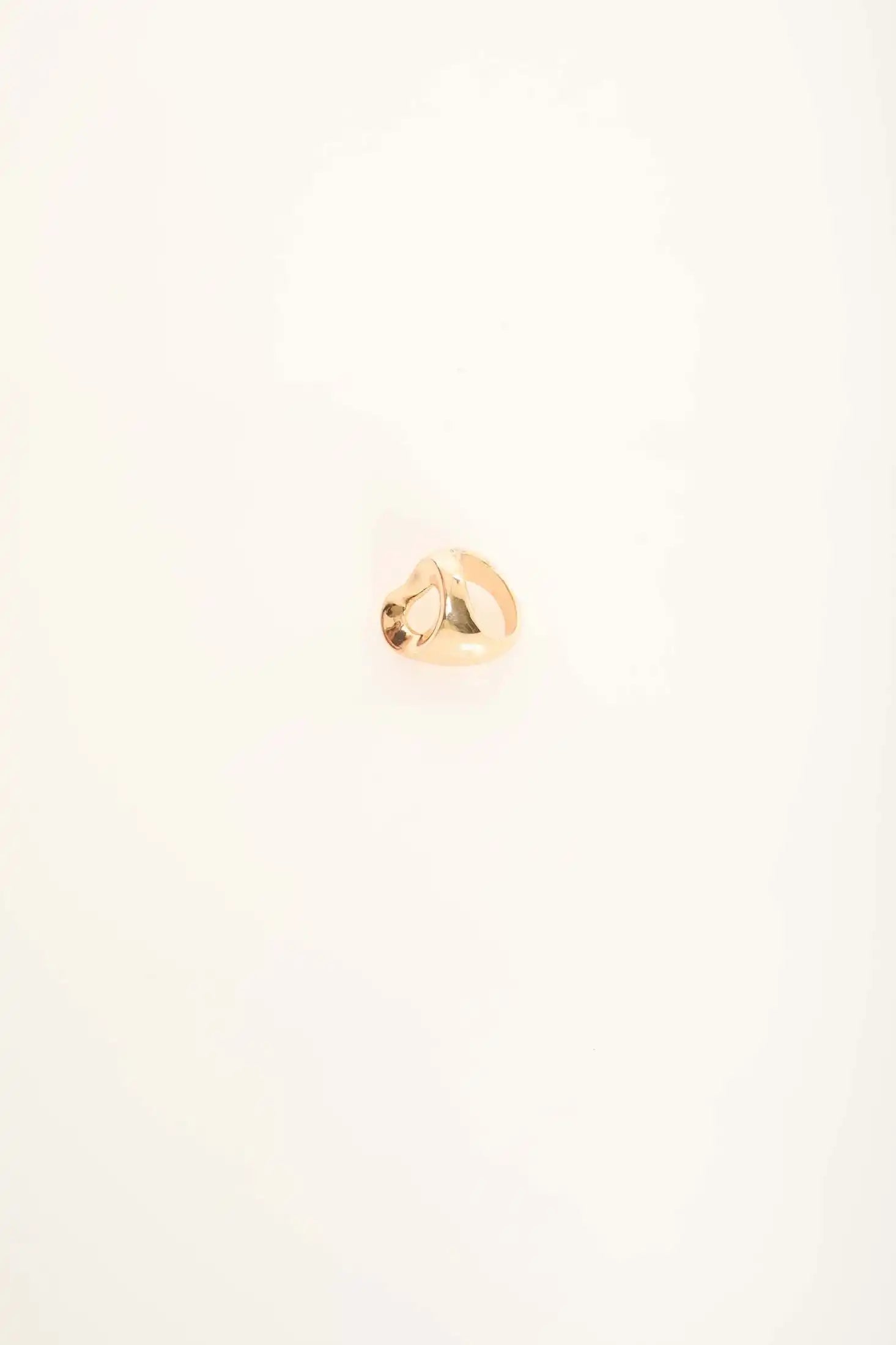 Sculpted Irregular Hollow Statement Ring