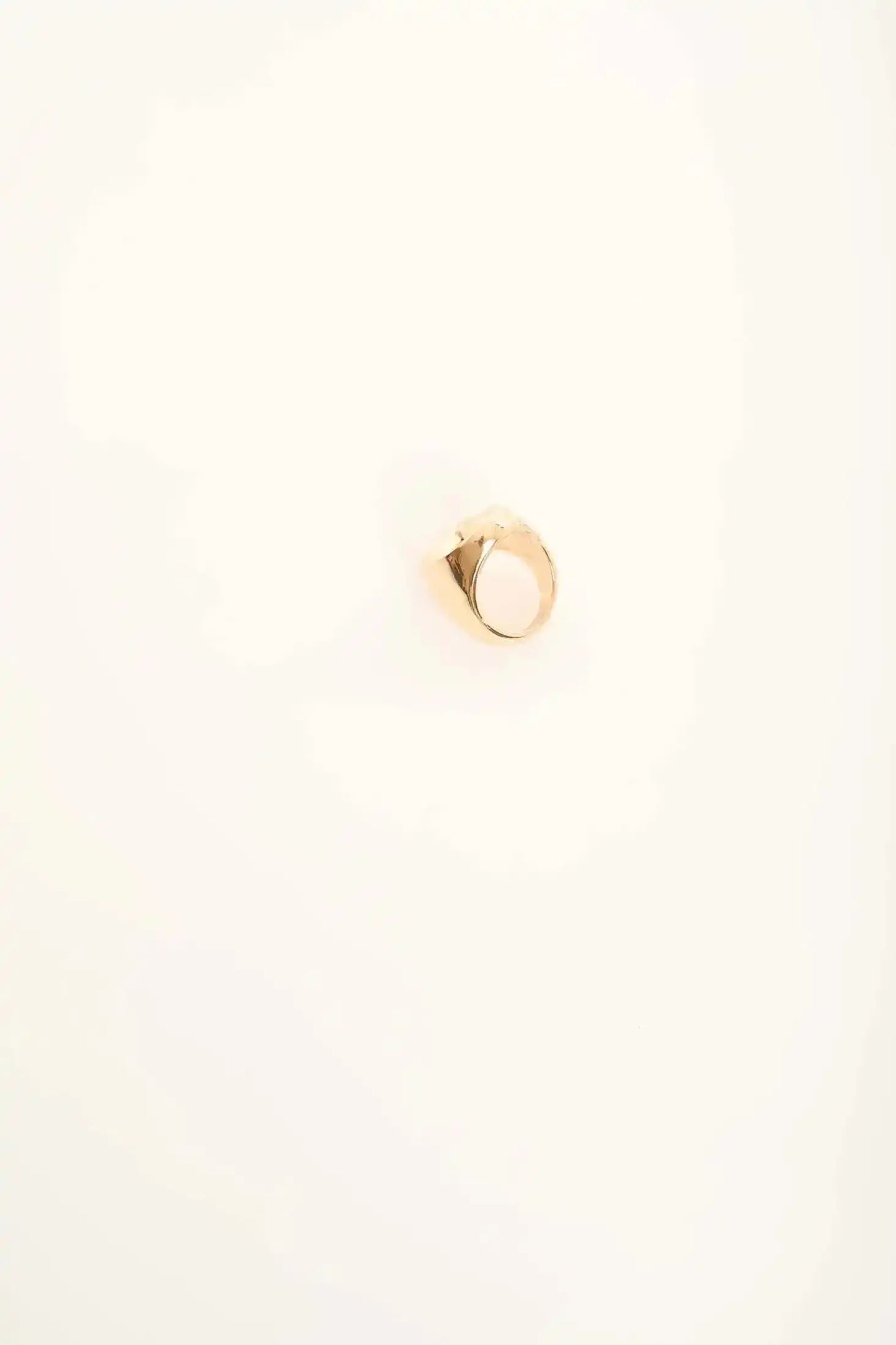 Sculpted Irregular Hollow Statement Ring