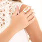 Geometric Elongated Hollow Statement Ring