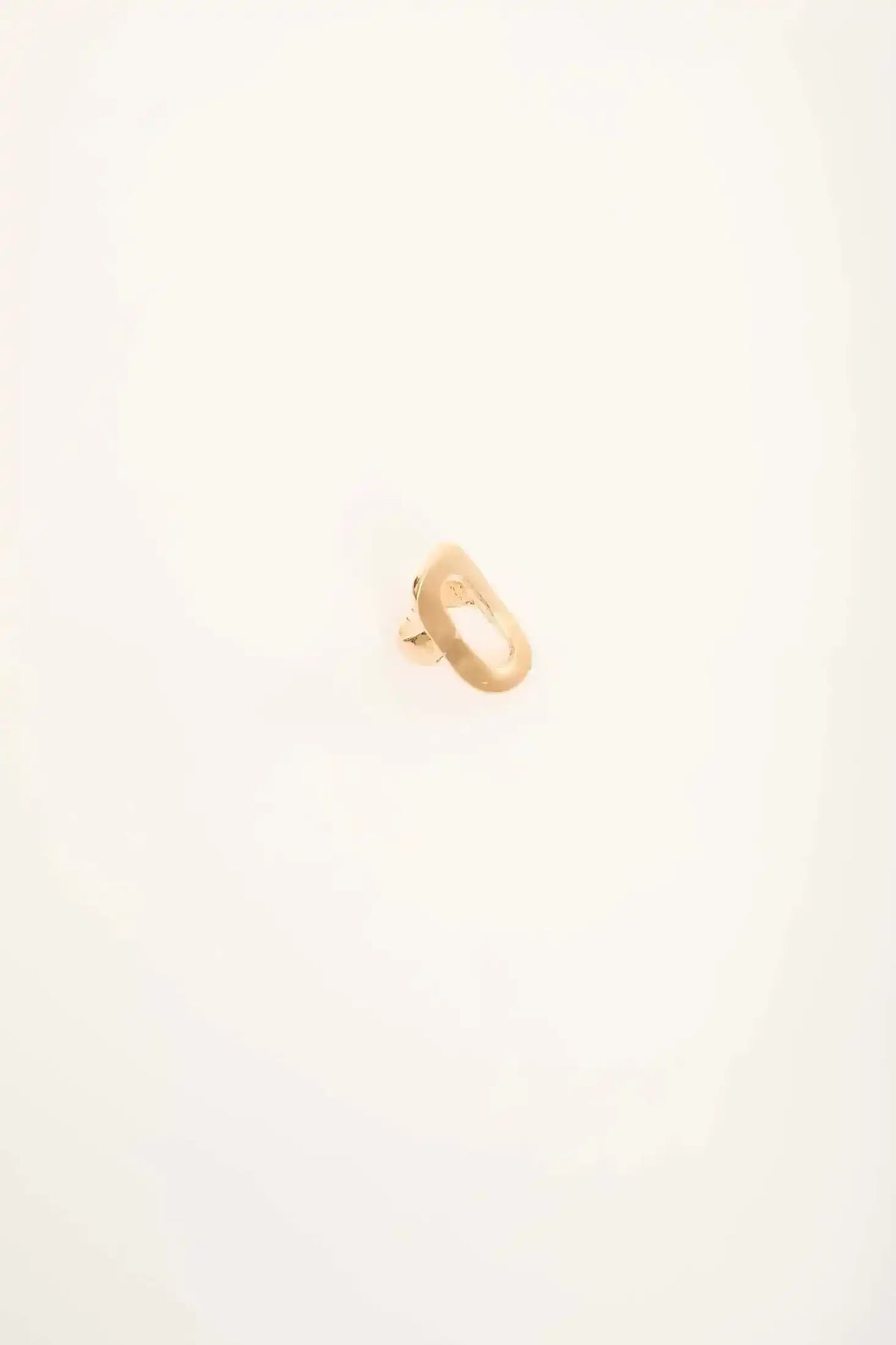 Geometric Elongated Hollow Statement Ring
