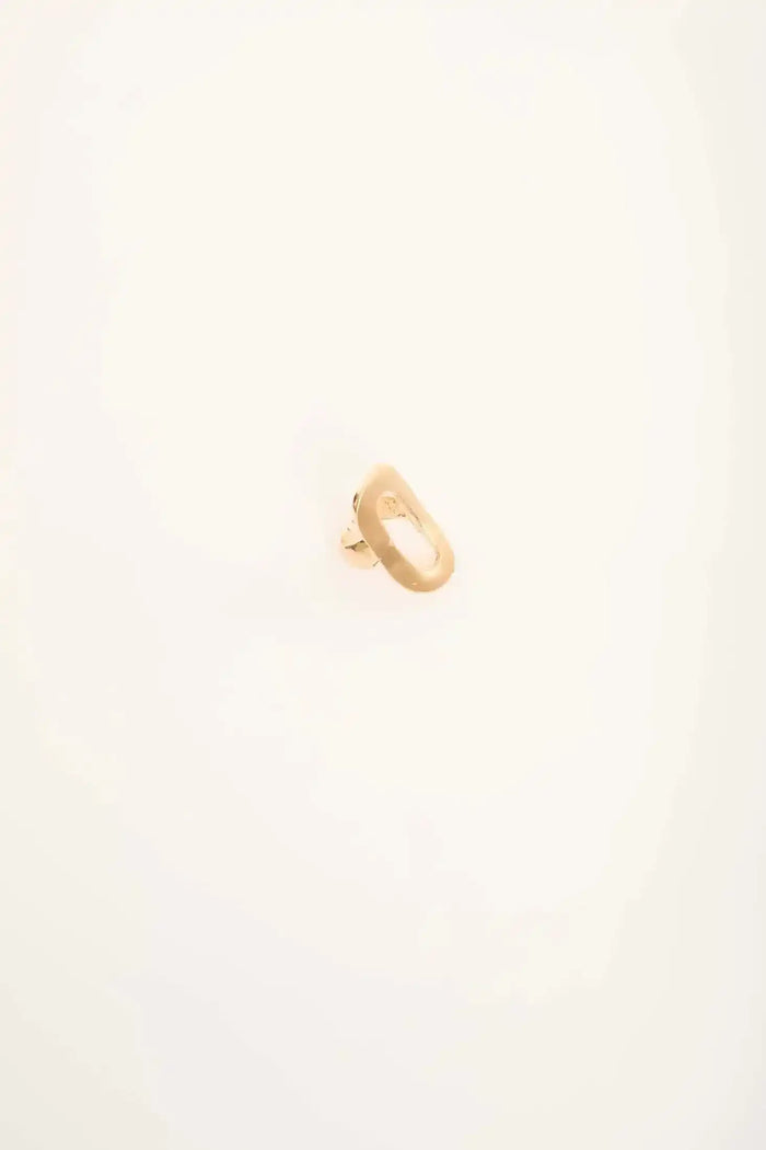 Geometric Elongated Hollow Statement Ring