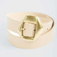 Modern Sculpted Buckle Belt