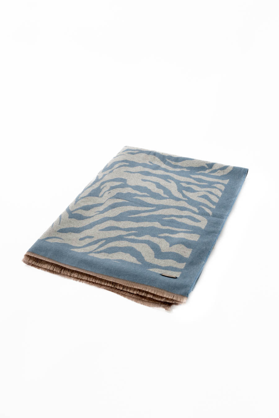 غلاف وشاح ناعم بنمط حمار وحشي قابل للعكس