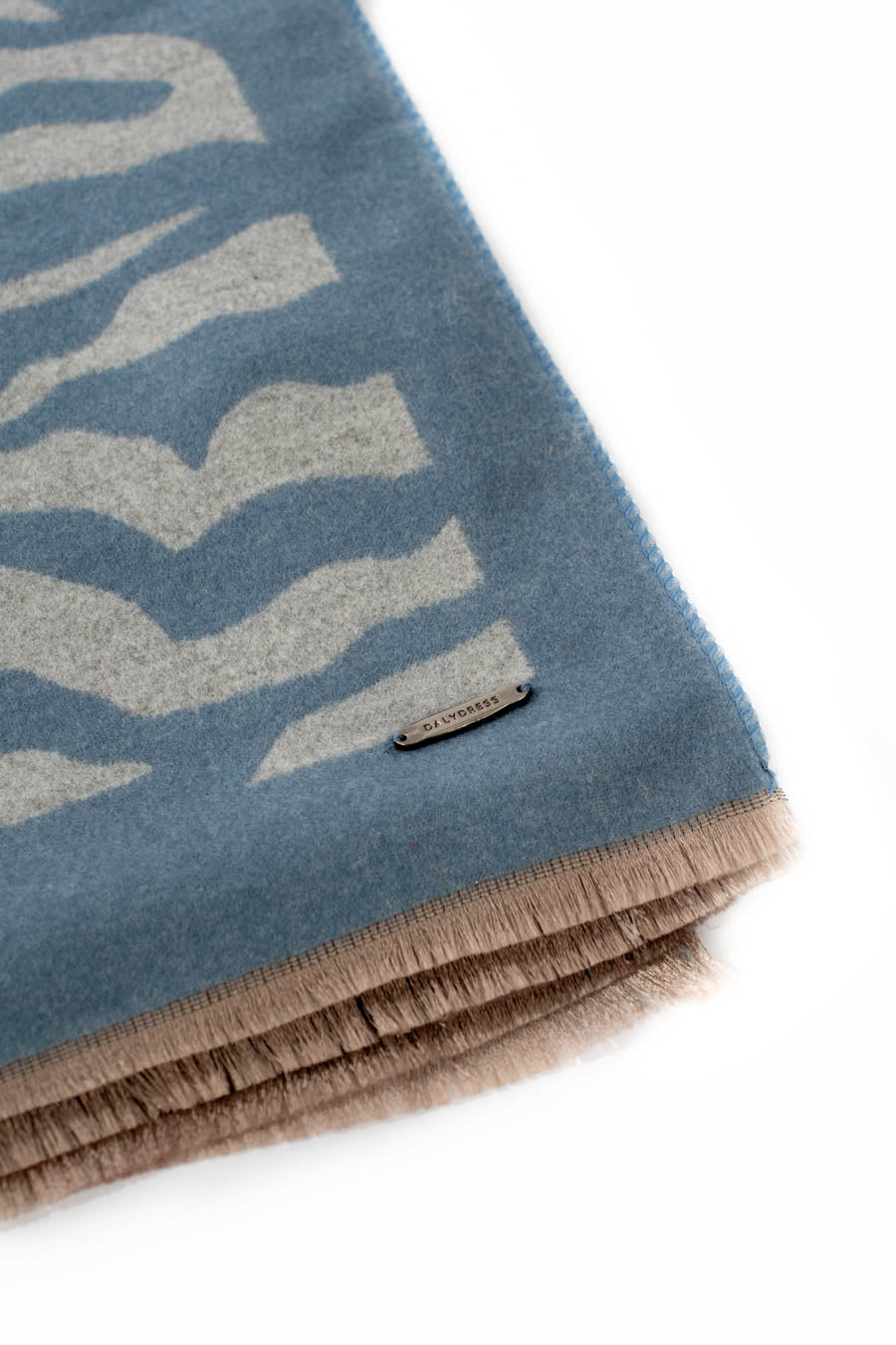 غلاف وشاح ناعم بنمط حمار وحشي قابل للعكس