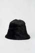 Fluffy Faux Fur Beige Bucket Hat