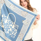 Square Printed Satin Scarf