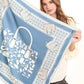 Square Printed Satin Scarf