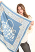 Square Printed Satin Scarf