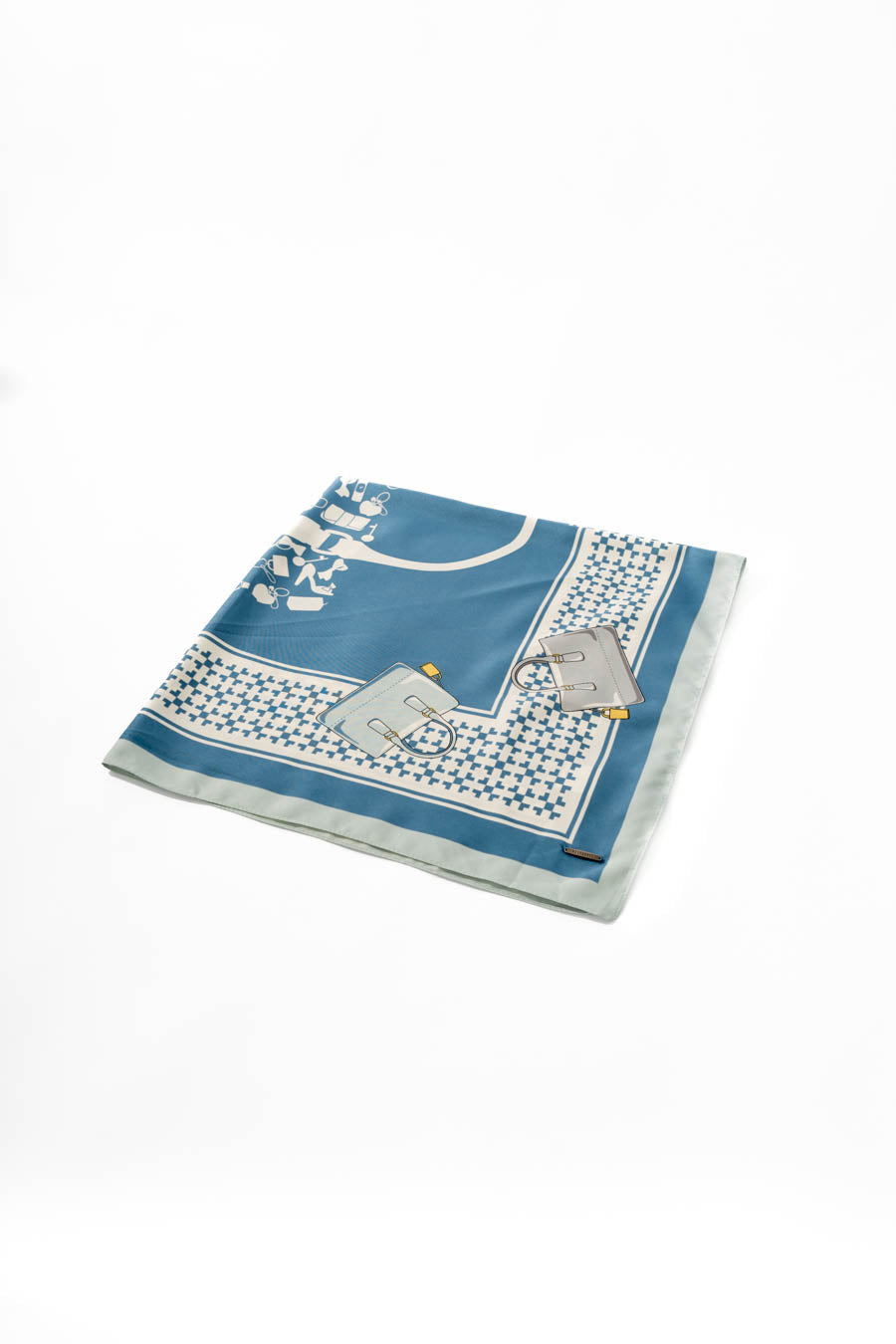 Square Printed Satin Scarf