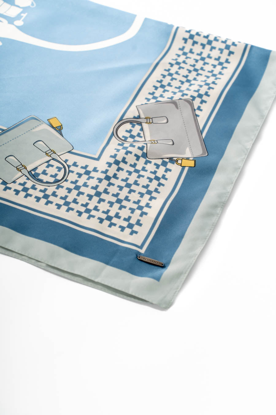 Square Printed Satin Scarf