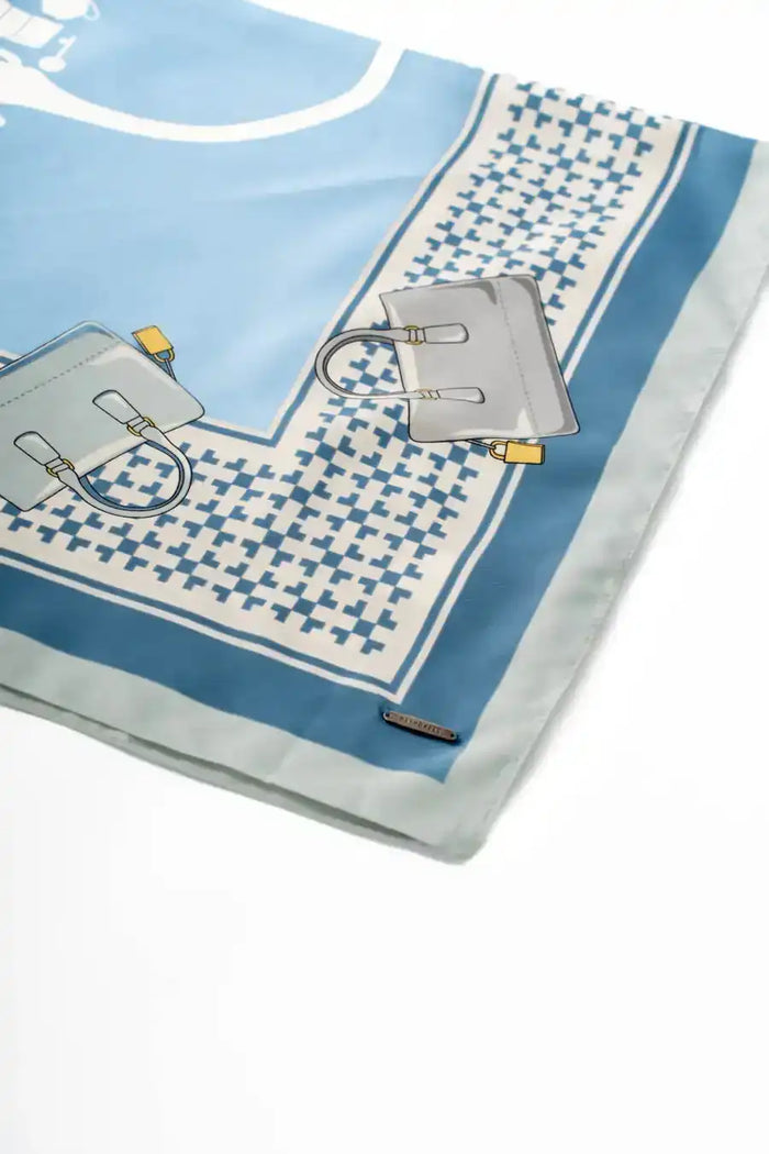 Square Printed Satin Scarf