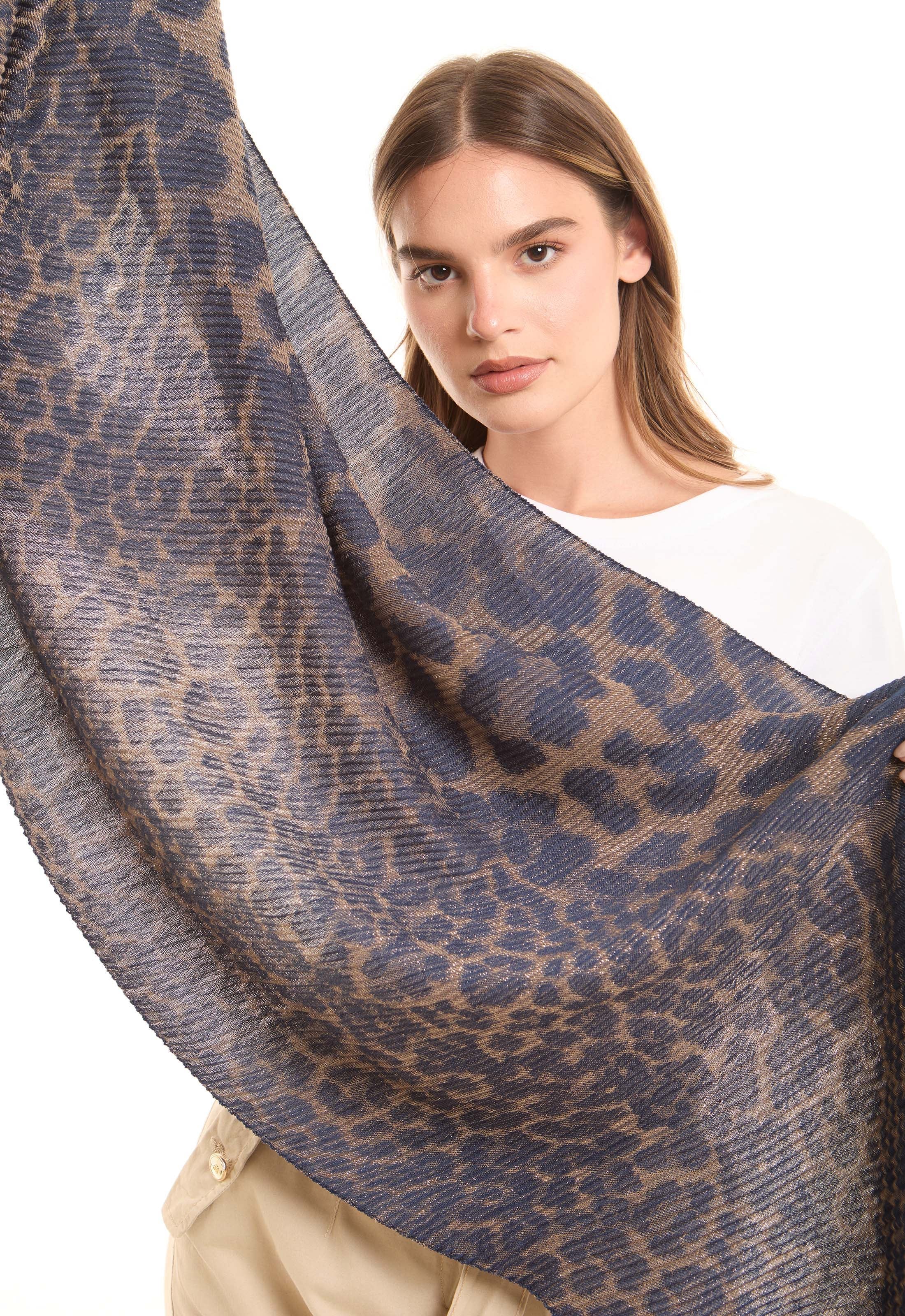 Leopard Pattern Soft Textured Scarf