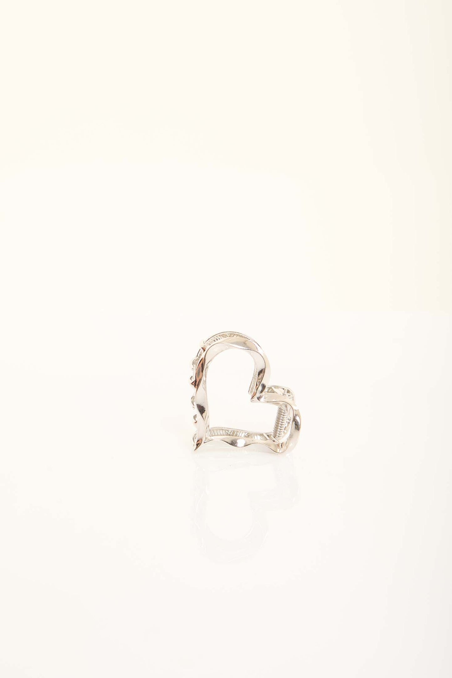 Wavy Heart Metal Hair Clip