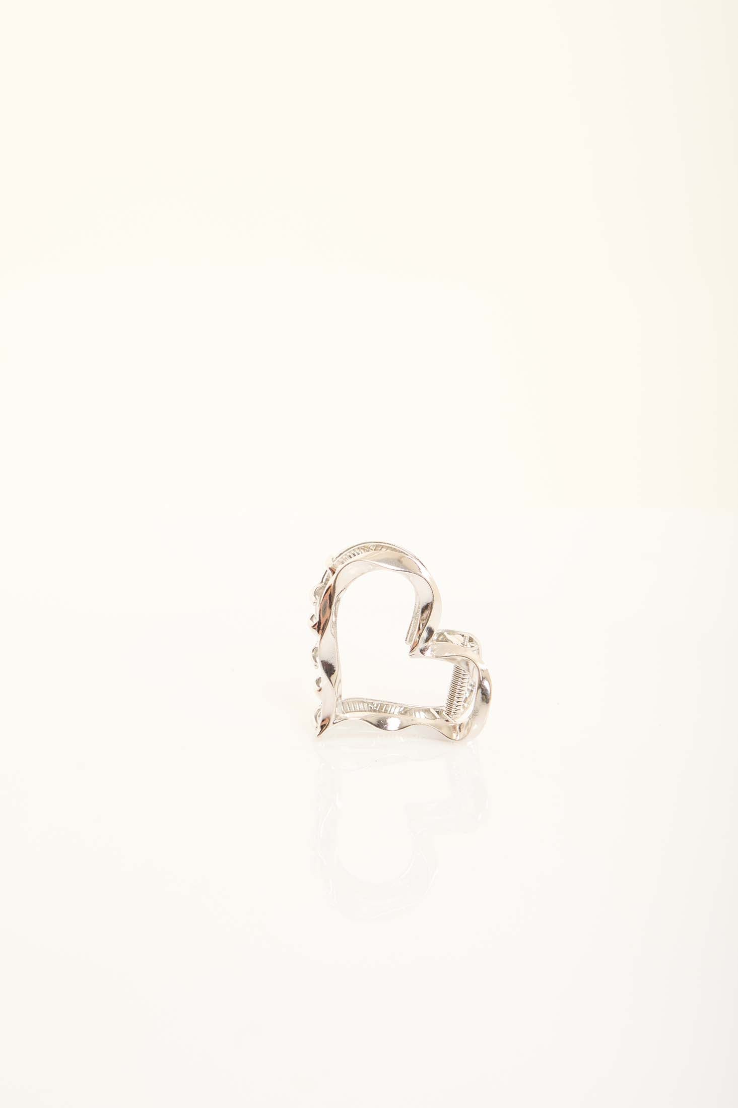 Wavy Heart Metal Hair Clip