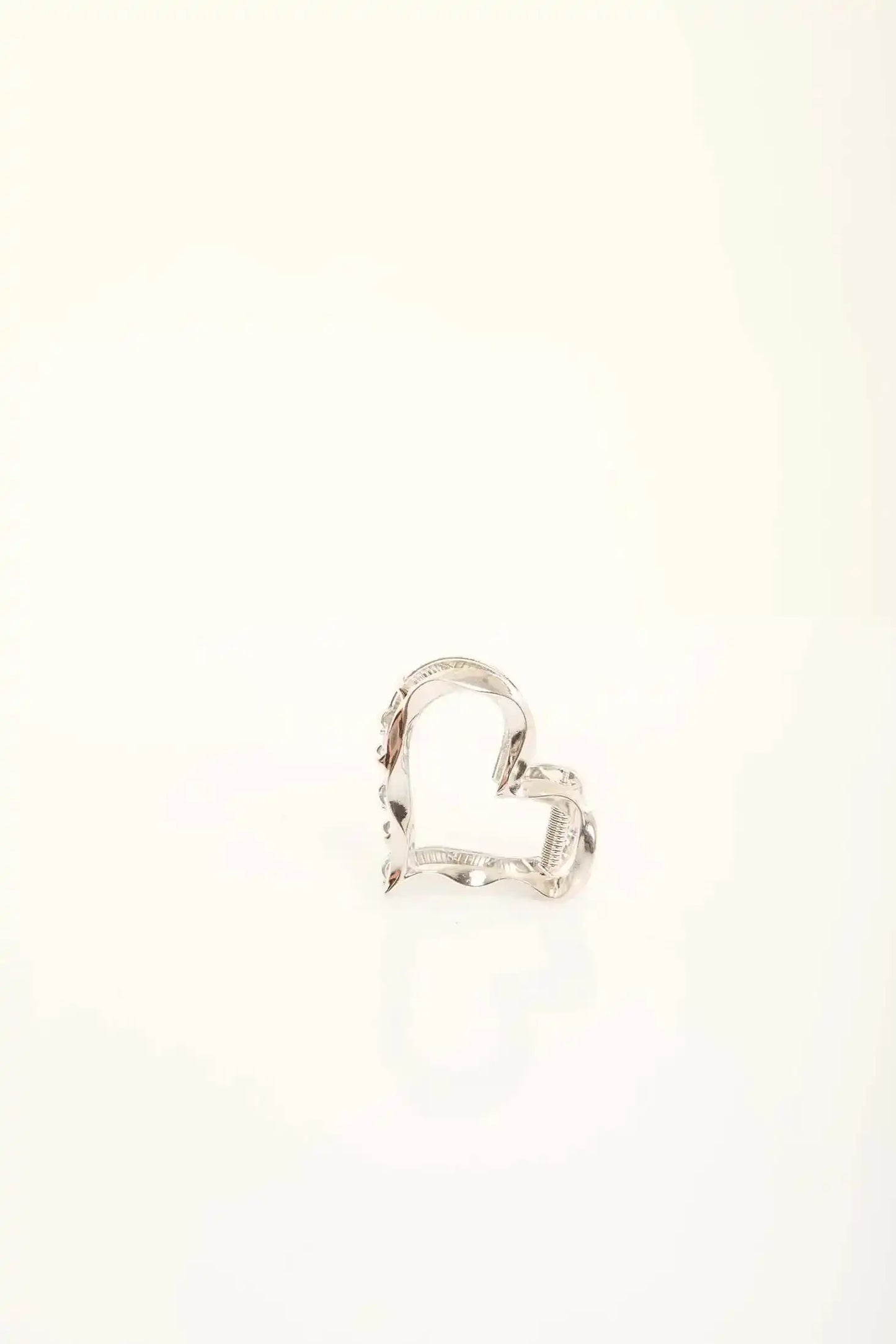 Wavy Heart Metal Hair Clip