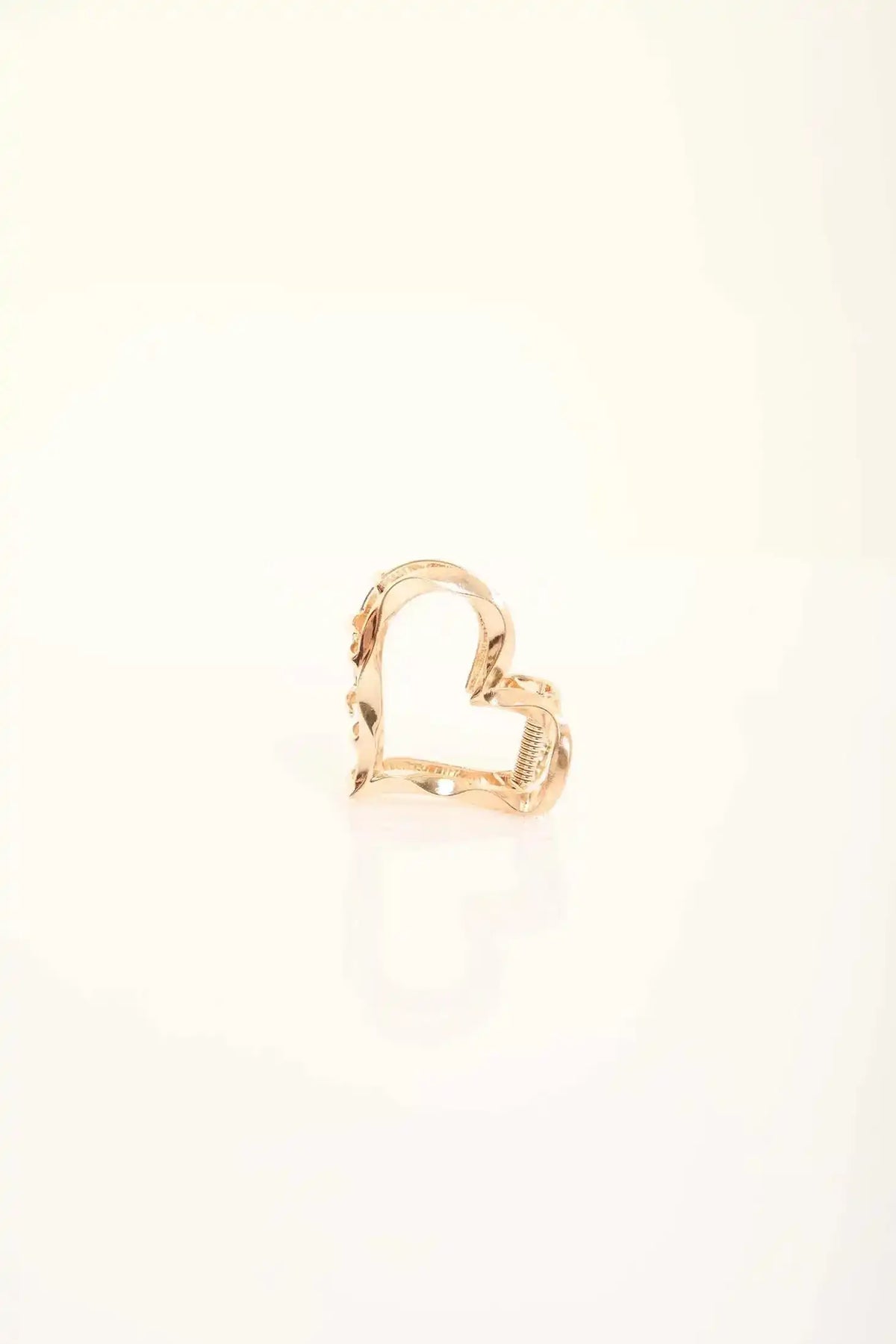 Wavy Heart Metal Hair Clip