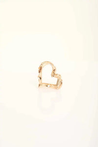 Wavy Heart Metal Hair Clip